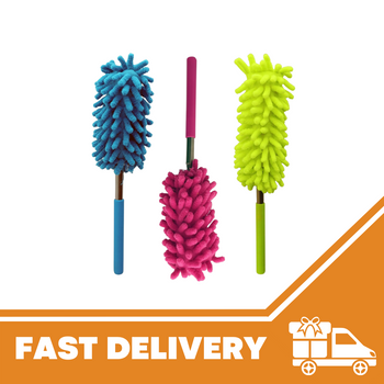 3 Extendable Telescopic Magic Microfibre Cleaning Feather Duster Extending Brush - ZYBUX